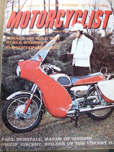MOTORCYCLIST MAGAZINE ~ May 1967~Paul Dunstall Philip Vincent Sammy Tanner AHRMA