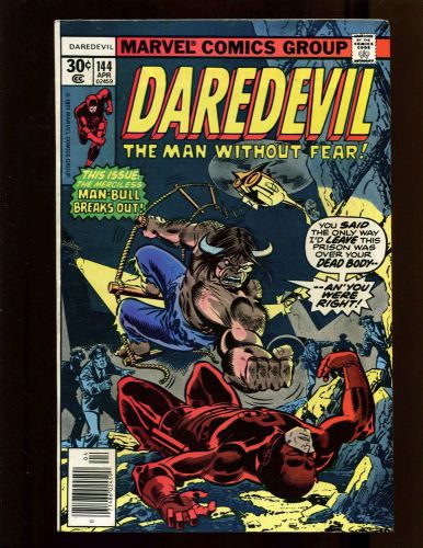 Daredevil #144 FNVF Hannigan Sinnott Elias Man-Bull Owl