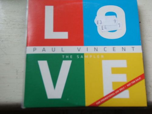 Paul vincent love - the sampler cd promo mig 2015 exc