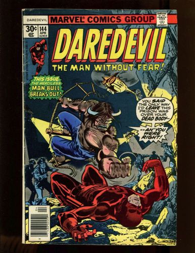 Daredevil #144 VG+ Hannigan Sinnott Elias Man-Bull Owl