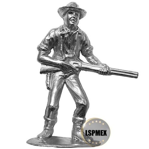 Cowboy &amp; Indian Series &#034;Desperado&#034; 2 oz .999 Silver USA Made Bullion Figurine
