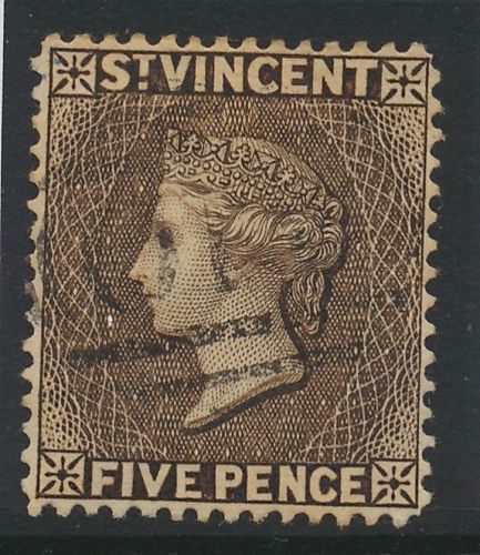 St. vincent 1897 sg 62 used