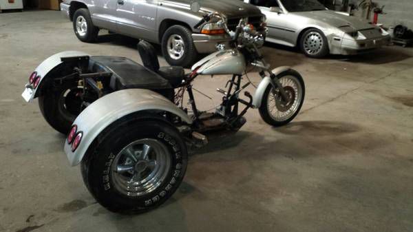 trike rolling chassis harley davidson &amp; vw automatic! price reduced!!!