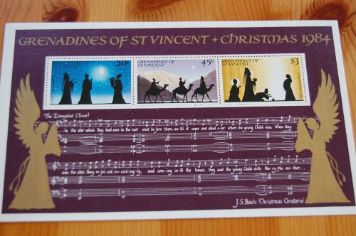 Christmas 1984 Music JS Bach Grenadines Of St Vincent Stamp Sheet MNH