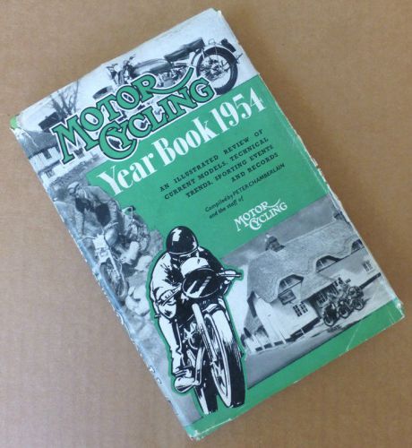 1954 MOTORCYCLE RACING BOOK MATCHLESS BMW NORTON TRIUMPH VINCENT BSA GUZZI MV