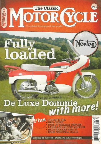 The Classic Motor Cycle Magazine, Nov. 2010, Norton, Triumph, Panther, Vincent