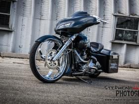 Harley davidson street glide flhx custom big wheel bagger 26" show bike