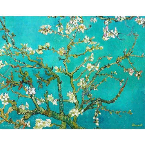 100 piece almond tree branches in bloom mini puzzle by vincent van g -