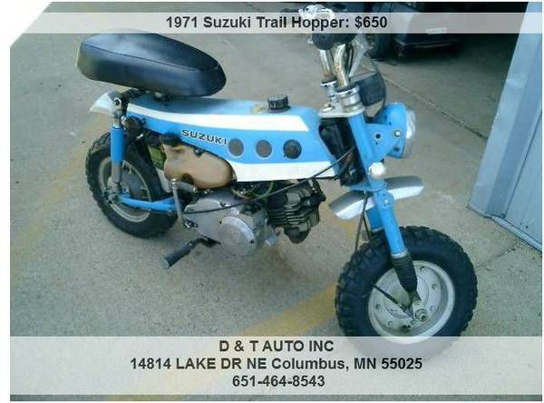 1971 Suzuki Trail Hopper Trail Bike,