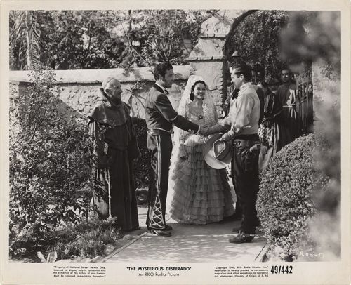The mysterious desperado 1949 original movie poster action adventure romance