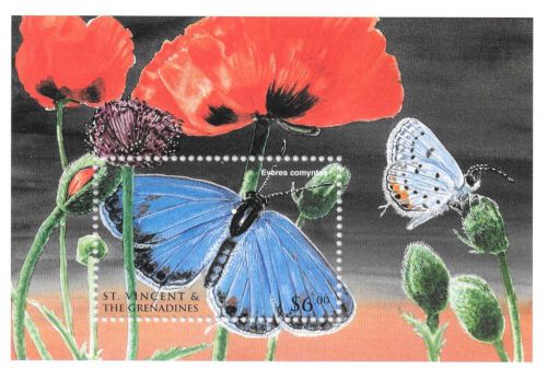 St. Vincent - Butterflies, 1998 - Sc 2541 S/S MNH