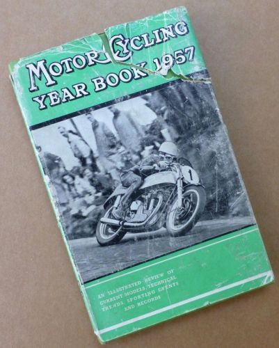 1957 MOTORCYCLE RACE YEAR BOOK MATCHLESS BMW NORTON TRIUMPH BSA MV VINCENT HRD