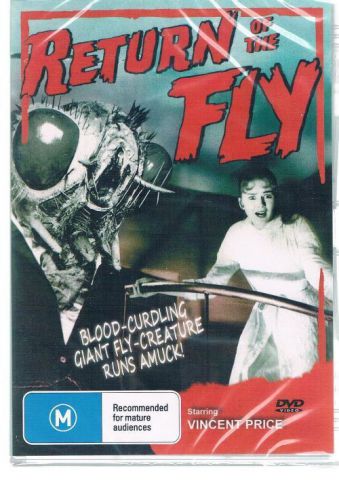 Return of the fly (vincent price) new dvd region 4