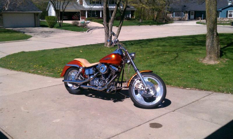 1997 Harley Davison Customized Dyna Chopper With Tons Of Extras(Low Res. Price)