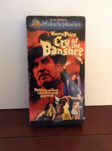 VHS Cry of the Banshee with Vincent Price