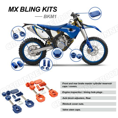 Mx dirt bike bike bling kits set for husaberg fe450 fe550 2011 2012 2013 blue