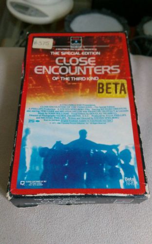 Special Edition CLOSE ENCOUNTERS OF THE THIRD KIND Beta movie betamax video oop