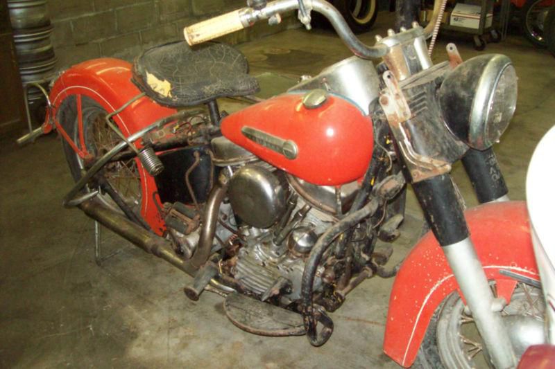 1950 Harley Davidson FL Hydra-Glide Panhead Barn Fresh Unrestored As Found