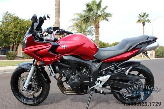 red yamaha fz6 600cc naked street bike motorcycle no issues low hrs trade n ship