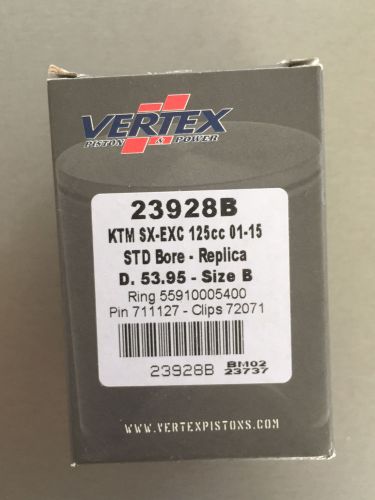 Vertex piston kit ktm sx exc125 01-16,husaberg te125 12-16 23928b