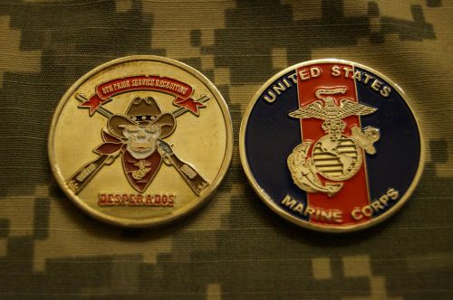 Challenge Coin US Marine Corps 8th Prior Service Recruiting Desperados