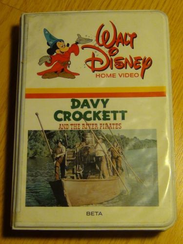 Disney Davy Crockett And The River Pirates BETA/BETAMAX - Fess Parker 1956