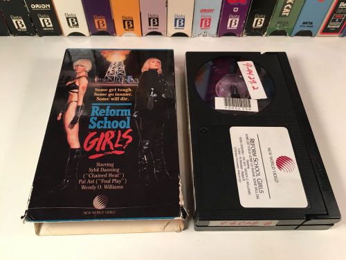 * Reform School Girls Betamax NOT VHS 1986 Cult 80&#039;s Beta Wendy O. Williams