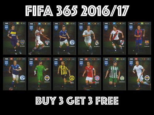 2017 panini adrenalyn fifa 365 choose your card: #46-#81 fans favourites