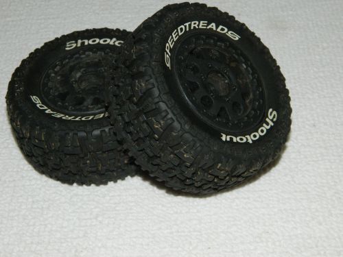 Dirt hawg 2.8&#034;(traxxas style bead: all terrain tires mounted on  desperado black