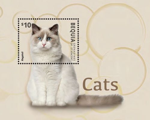 Bequia Grenadines of Saint Vincent | Cats, 2014 | 1419 S/S MNH