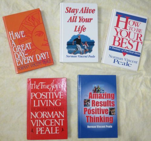 Norman vincent peale lot of (5) hardcover books
