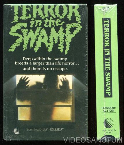 HORROR BETA NOT VHS TERROR IN THE SWAMP 1985 NEW WORLD VIDEO GENETIC MUTANT CULT