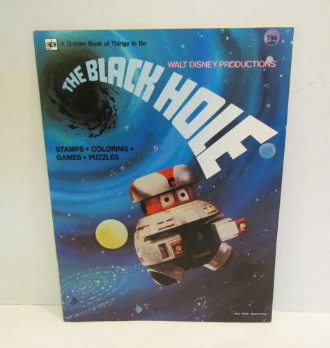 THE BLACK HOLE VINCENT COLORING ACTIVITY PUZZLES BOOK 1979 GOLDEN BOOK OF THINGS