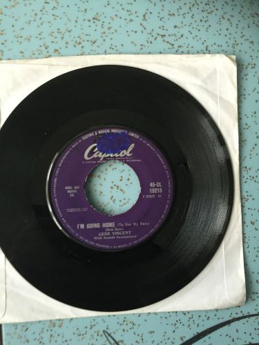 GENE VINCENT IM GOING HOME / LOVE OF A MAN CAPITOL 45RPM VG