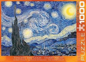 Starry Night Vincent Van Gogh 1000 Piece Puzzle