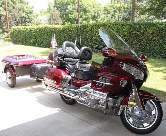 Candy Black Cherry with Matching Cargo Trailer. Fully Loaded! Lots of Chrome!