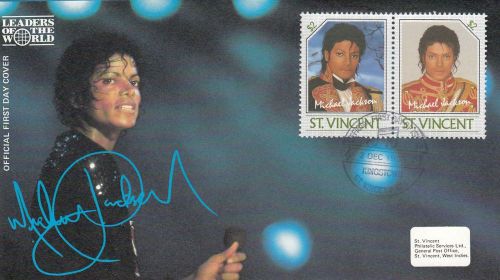 (87222) St Vincent FDC Michael Jackson - 2 December 1985