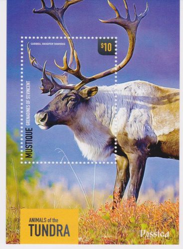 Mustique St Vincent - Animals of the Tundra, 2014 - S/S MNH