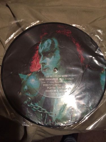 Kiss gene simmons &amp;vinnie vincent 7&#034; vinyl picture disc