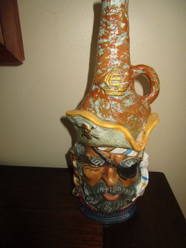 Vintage Vento Wine Decanter Pirates Head Made in Italy