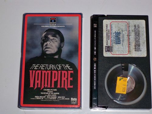 THE RETURN OF THE VAMPIRE - BETA RARE - 1944 Bela Lugosi - HORROR - RCA/COLUMBIA