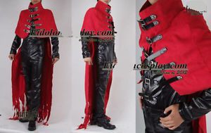 Final fantasy ff7 vincent valentine cosplay costume custom