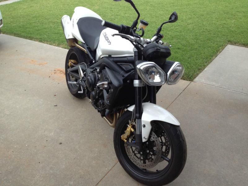 2012 Triumph Street Triple R,Crystal White, One Owner, Low Miles, Never Down
