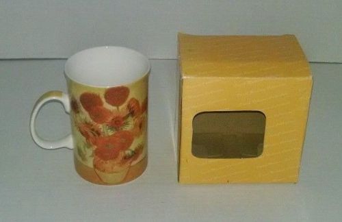 NEW Vincent Van Gogh The Sunflowers Coffee Mug Dutch Master Collection Holland