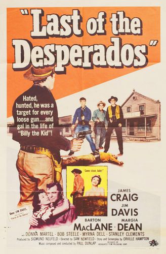 Last of the Desperados 1956 Original USA One Sheet Movie Poster