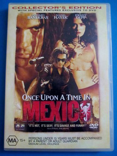 Once upon a time in mexico (collector&#039;s edition) dvd antonio banderas - region 4