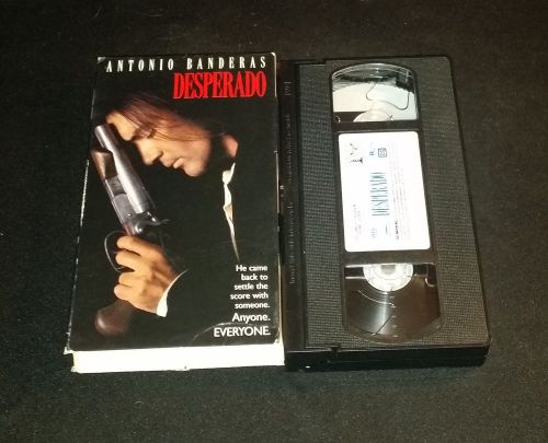 Desperado (VHS, 1996, Closed Captioned) Banderas Buscemi Hayek Marin