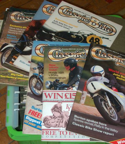 Classic bike mags 1978 to 85 covers norton bmw triumph bsa enfeild velo vincent