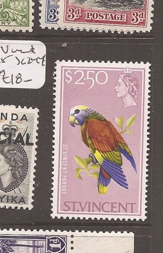 St vincent 1965 bird, parrot sg 244 mnh (3ats)