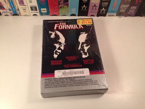 The Formula New Sealed Betamax NOT VHS 1980 Beta Crime Thriller George C. Scott